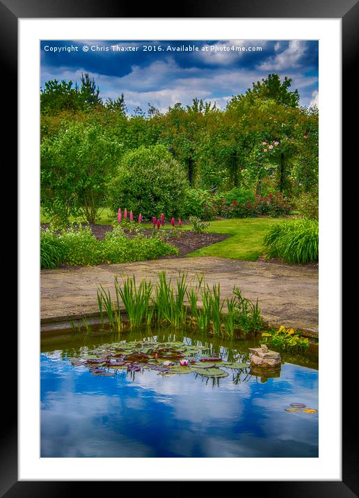 Reflected Clouds Framed Mounted Print by Chris Thaxter