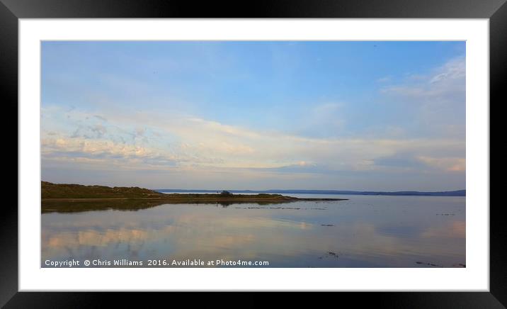 Cloud Reflections Framed Mounted Print by Chris Williams