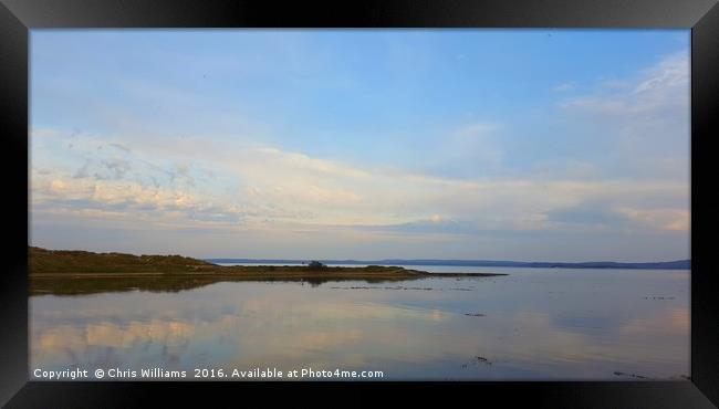 Cloud Reflections Framed Print by Chris Williams