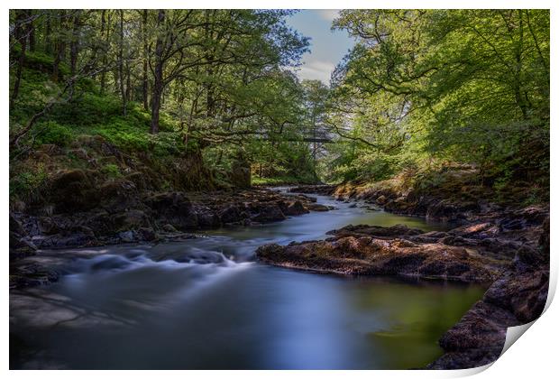 The River Brathay Print by Roger Green