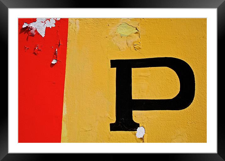 The Letter P Framed Mounted Print by Tania Bloomfield
