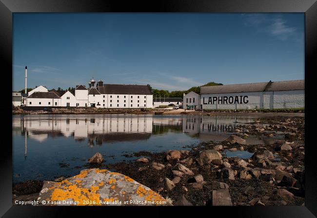Laphroaig Distillery, Islay, Scotland Framed Print by Kasia Design