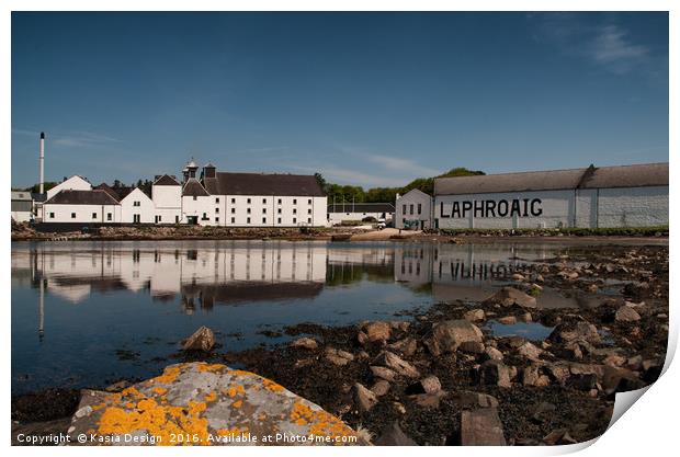 Laphroaig Distillery, Islay, Scotland Print by Kasia Design