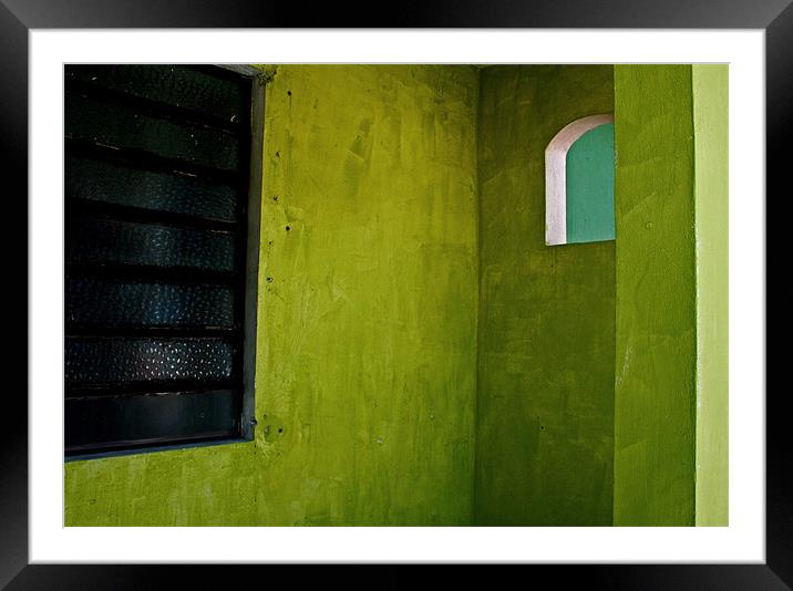 Green Alcove Framed Mounted Print by Tania Bloomfield