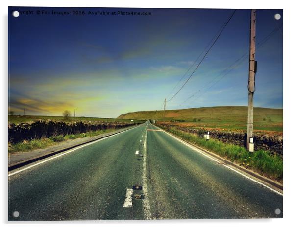 Long road home Acrylic by Derrick Fox Lomax
