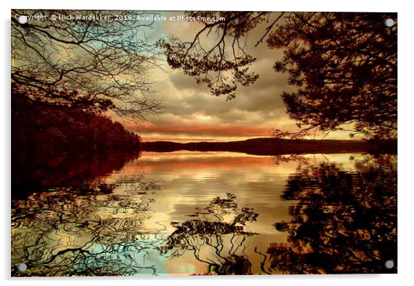 Sunset at Loch Leven Acrylic by Nick Wardekker