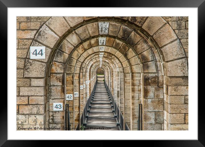 Inside The Viaduct de Chaumont France Framed Mounted Print by Fabrizio Malisan