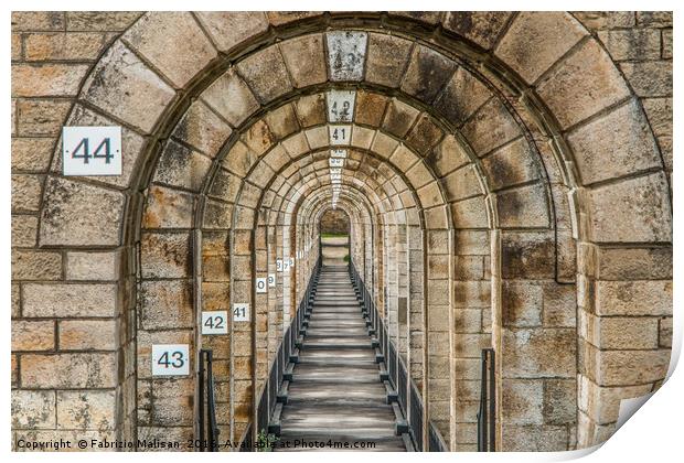 Inside The Viaduct de Chaumont France Print by Fabrizio Malisan