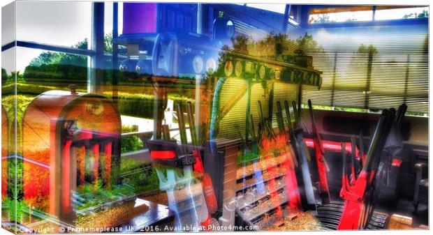 Inside or outside !!  the signal box Canvas Print by Framemeplease UK