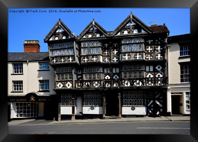 The Feathers Hotel, Ludlow Framed Print by Frank Irwin
