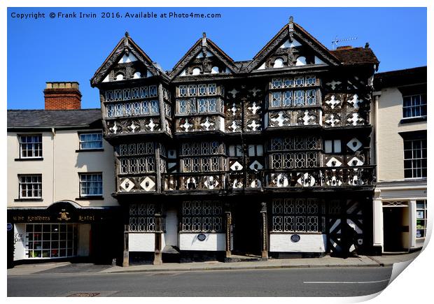 The Feathers Hotel, Ludlow Print by Frank Irwin