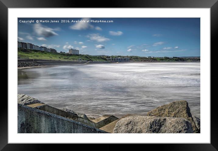 Across the North Bay to Scalby Framed Mounted Print by K7 Photography