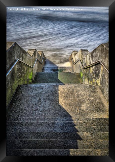 Concrete and Steel by the Sea Framed Print by K7 Photography