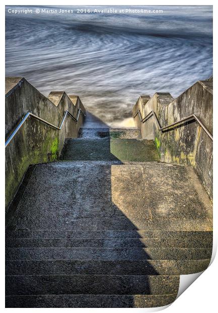 Concrete and Steel by the Sea Print by K7 Photography