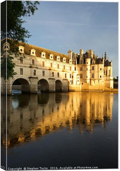 The Chenonceau Chateau Canvas Print by Stephen Taylor