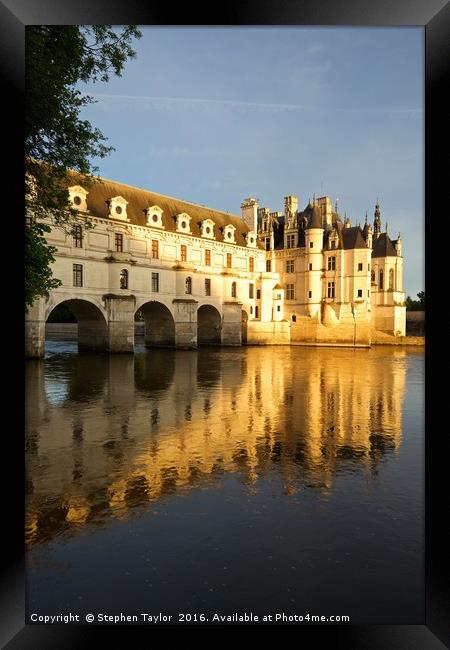The Chenonceau Chateau Framed Print by Stephen Taylor