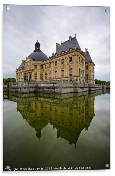 Chateau de Vaux-le-Vicomte Acrylic by Stephen Taylor