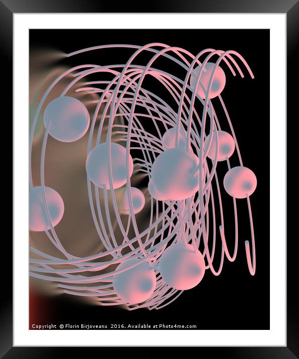 Spherule Multiplication² Framed Mounted Print by Florin Birjoveanu
