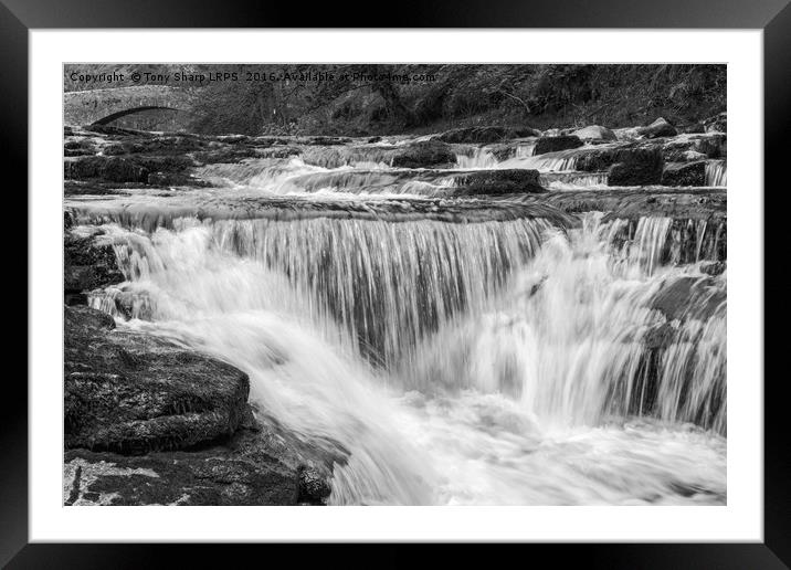 Stainforth Falls, Yorkshire Dales Framed Mounted Print by Tony Sharp LRPS CPAGB