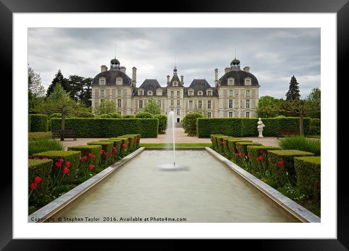 Chateau de Cheverny Framed Mounted Print by Stephen Taylor