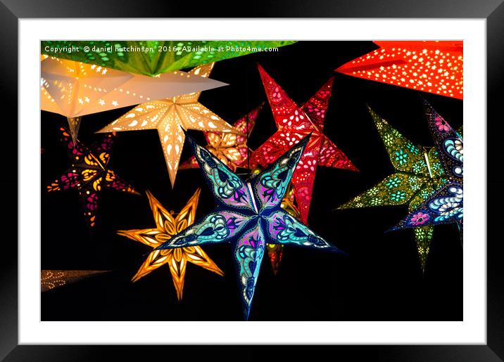 stars of colour Framed Mounted Print by daniel hutchinson
