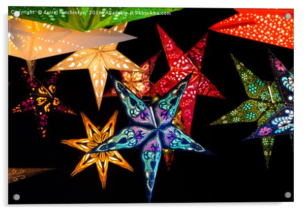 stars of colour Acrylic by daniel hutchinson