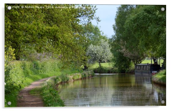 Staffordshire Waterways Acrylic by Andrew Heaps