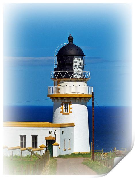 Tod Head Light House, Scotland Print by Aj’s Images