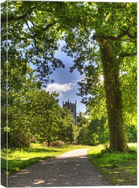 St James Church Arlington Devon Canvas Print by Mike Gorton