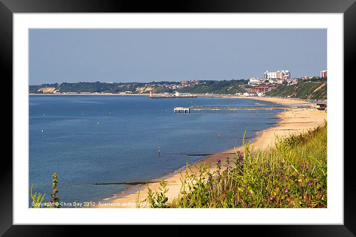 Poole Bay - June 2010 Framed Mounted Print by Chris Day