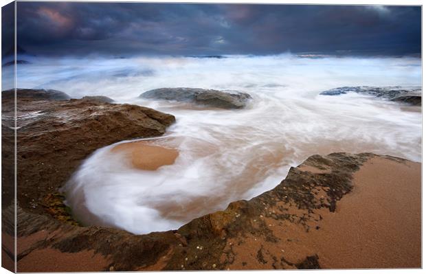 Angry Sea Canvas Print by Mike Dawson