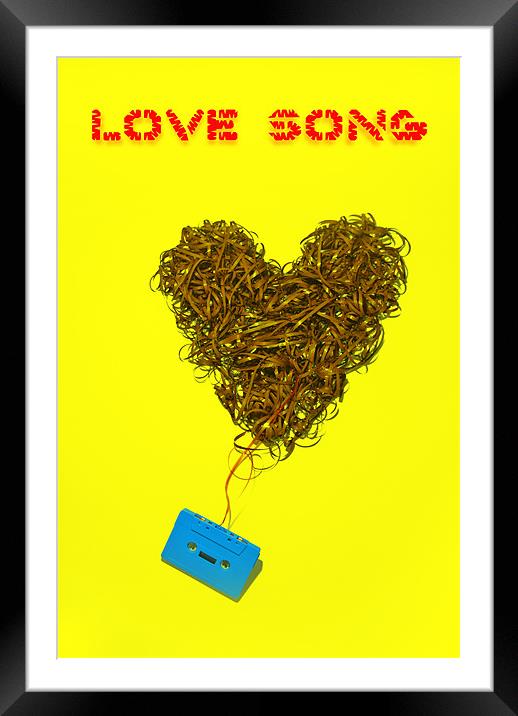 Love Song Framed Mounted Print by Abdul Kadir Audah