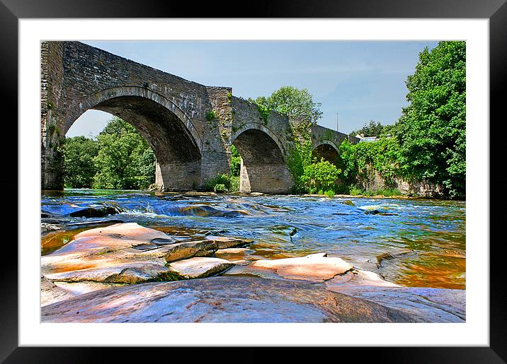 Brynich Bridge Framed Mounted Print by David (Dai) Meacham