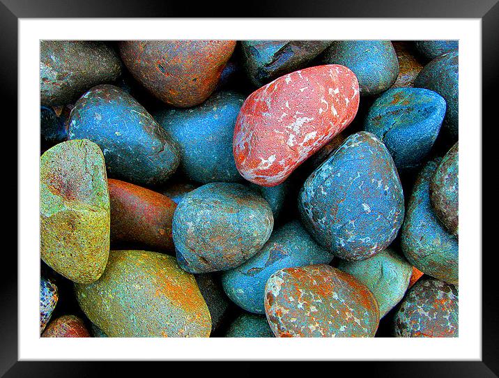 RAINBOW STONES Framed Mounted Print by Ray Bacon LRPS CPAGB