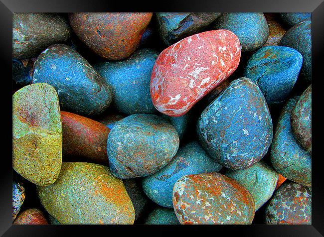 RAINBOW STONES Framed Print by Ray Bacon LRPS CPAGB