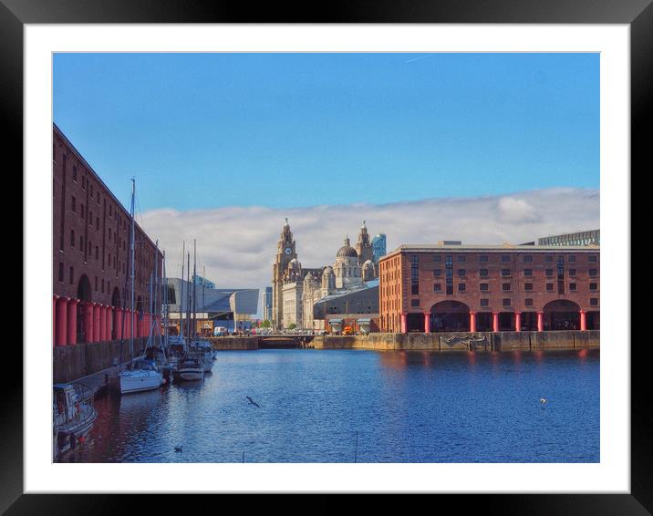 Albert Dock,Liverpool    Framed Mounted Print by Victor Burnside