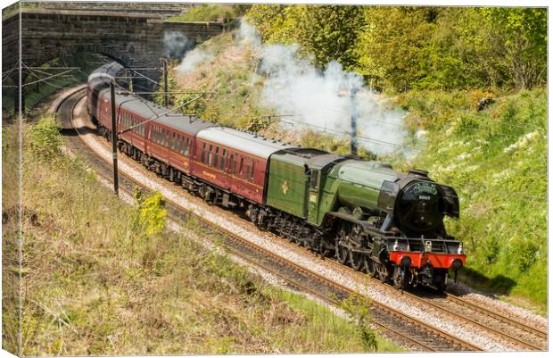 The Flying Scotsman Canvas Print by Dave Hudspeth Landscape Photography
