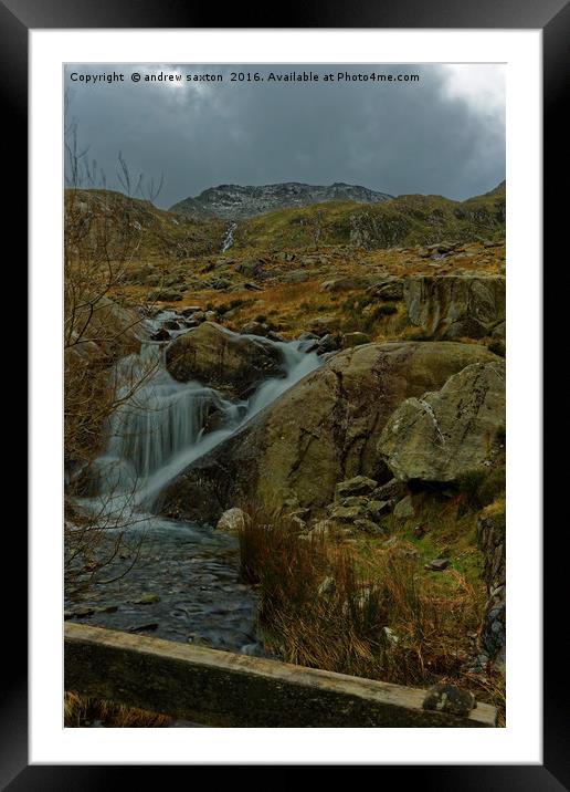 WELSH CLOUDS Framed Mounted Print by andrew saxton