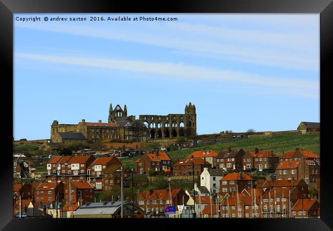 ON THE HILL Framed Print by andrew saxton