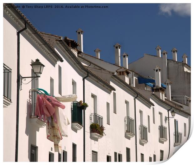 Street Scene- Grazalema, Spain Print by Tony Sharp LRPS CPAGB