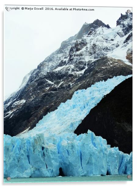 Glacier Spegazzini Acrylic by Marja Ozwell