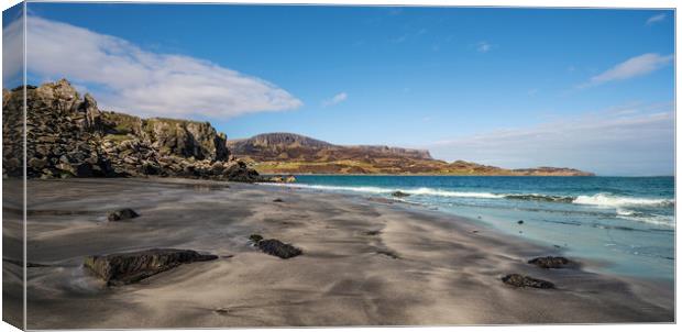 Staffin Bay Canvas Print by Mike Stephen
