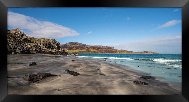 Staffin Bay Framed Print by Mike Stephen
