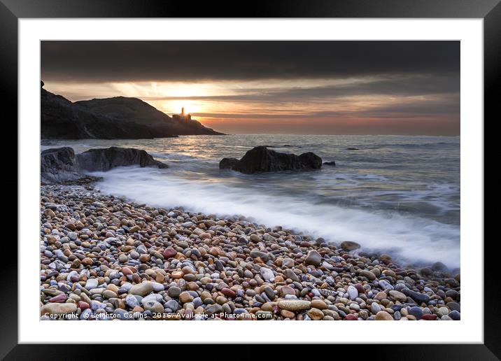 Bracelet Bay, Gower Framed Mounted Print by Leighton Collins