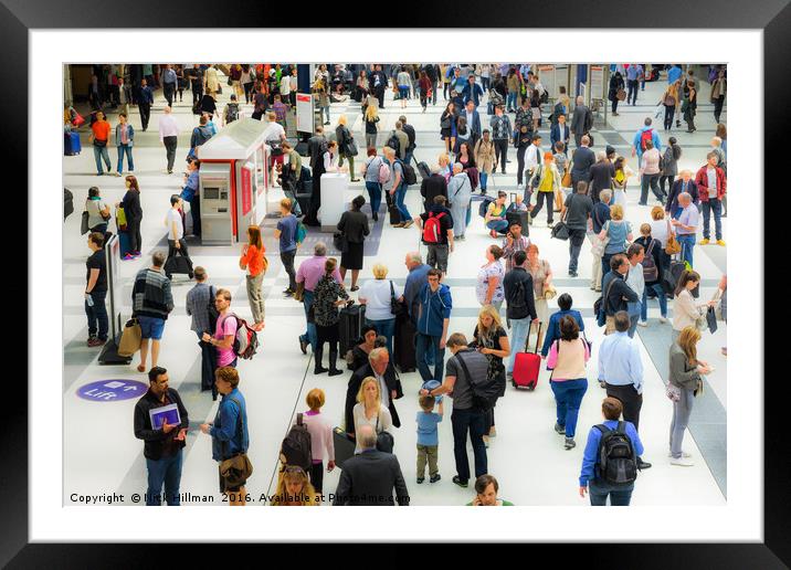 A moment in time - Liverpool Street Station Framed Mounted Print by Nick Hillman