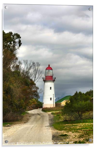 Robben Island Lighthouse Acrylic by Karl Daniels