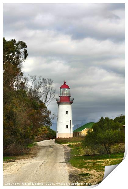 Robben Island Lighthouse Print by Karl Daniels