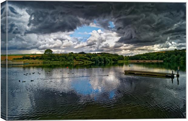 Storm Clouds over Ulley                  Canvas Print by Darren Galpin