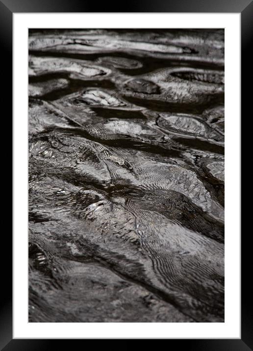 Water detail. Framed Mounted Print by Mark Bowman