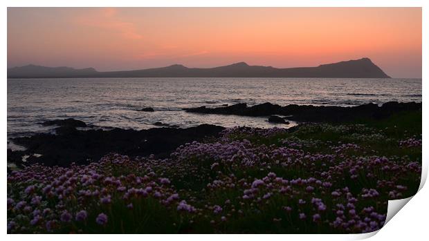 Sunset Ballydavid Print by barbara walsh